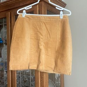Corduroy mustard skirt
